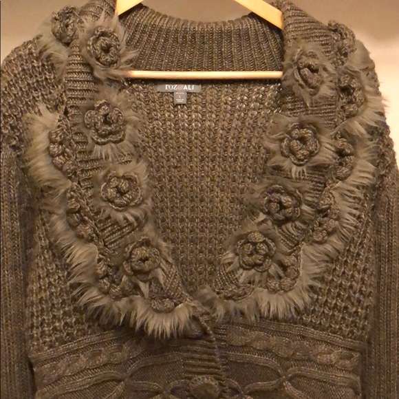 Roz & Ali unique sweater jacket - Picture 3 of 7